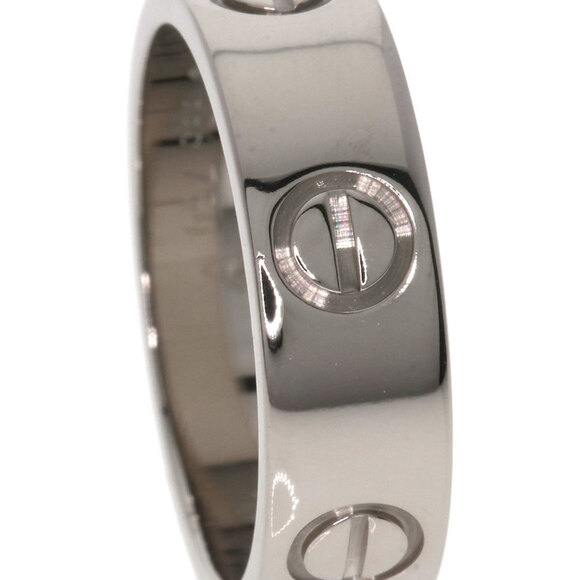 CARTIER 18k White Love Ring #51 - Picture 7 of 10